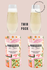Crystal Stemless Travel Prosecco Glass