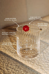 Luxury Travel Whisky Glass crafted from hand-blown crystal