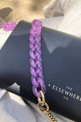 Chunky Chain Wallet Strap - Lavender