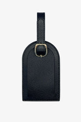 Personalised Leather Luggage Tag Black