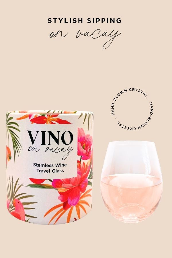 The Elsewhere Co | Crystal Stemless Travel Wine Glass  The Elsewhere Co.