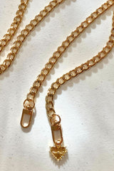 The Goldie Curb Chain Belt