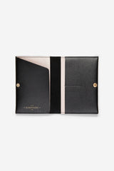 Leather Passport Cover Nightfall Black