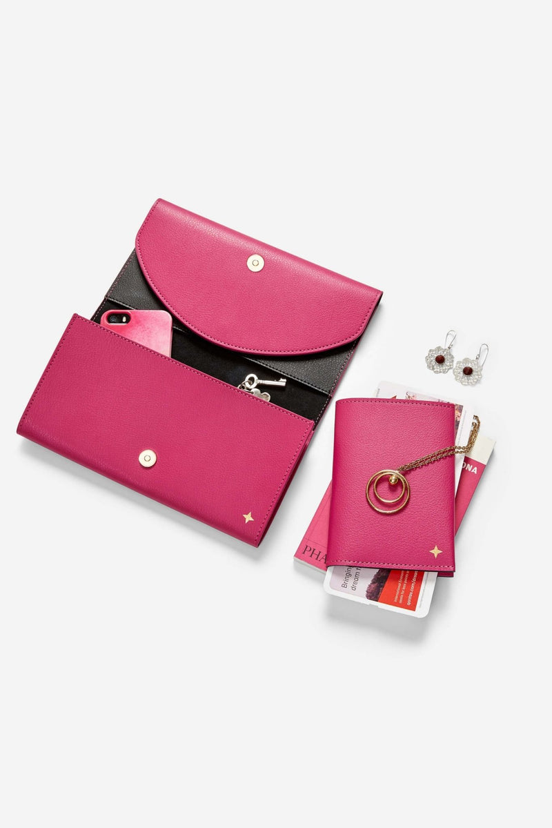 Vacay All Day Travel Wallet and Passport Cover Set - Paradise Pink