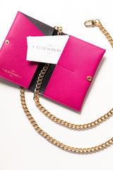 Passport Cover on Chain Pink