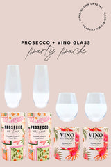 Crystal Prosecco & Vino Travel Glass Pack