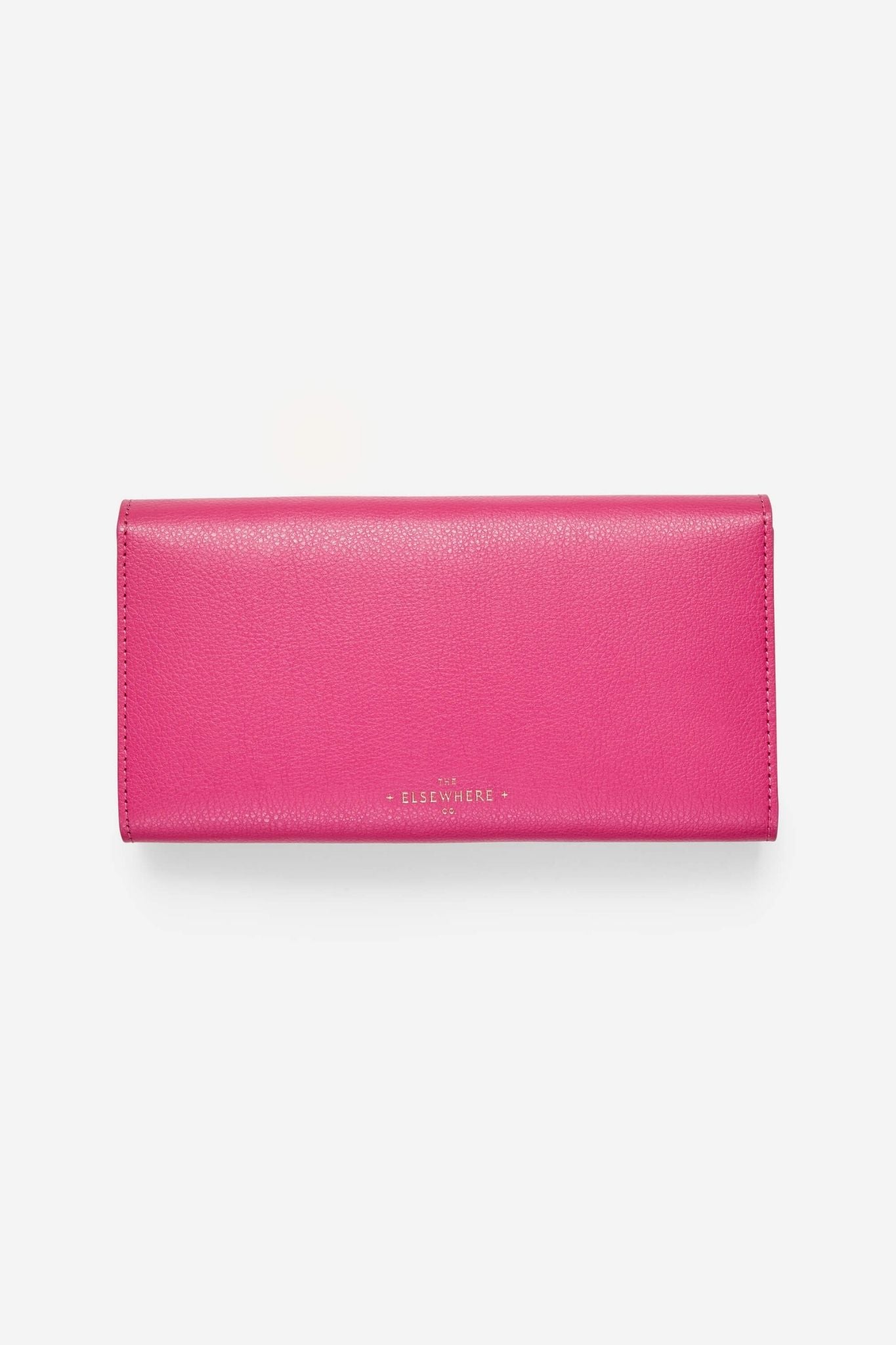 The Elsewhere Co  Leather Travel Wallet Pink – The Elsewhere Co.