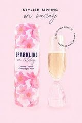 Crystal Champagne Flute designed for travel 