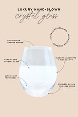 Crystal Stemless Wine Travel Glass