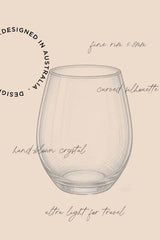 Stemless Crystal Travel Wine Glass