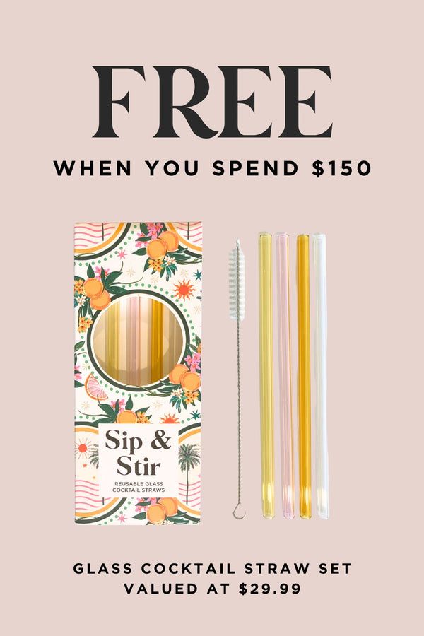 Free Gift - Glass Cocktail Straws