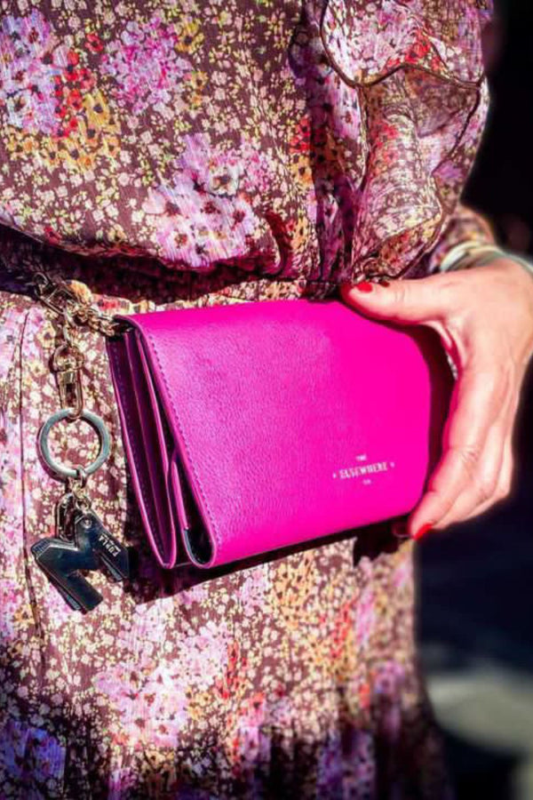 Leather Women's Wallet Paradise Pink Belt Bag