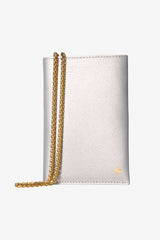 Leather Passport Cover Set with Wheat Chain Strap