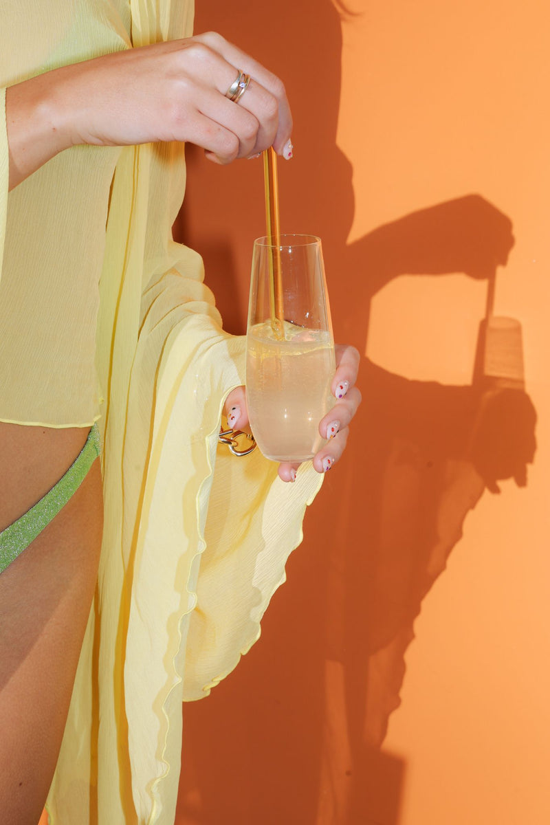 Sip & Stir Glass Cocktail Straws