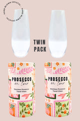 Stemless Crystal Prosecco Travel Glass - Twin Pack