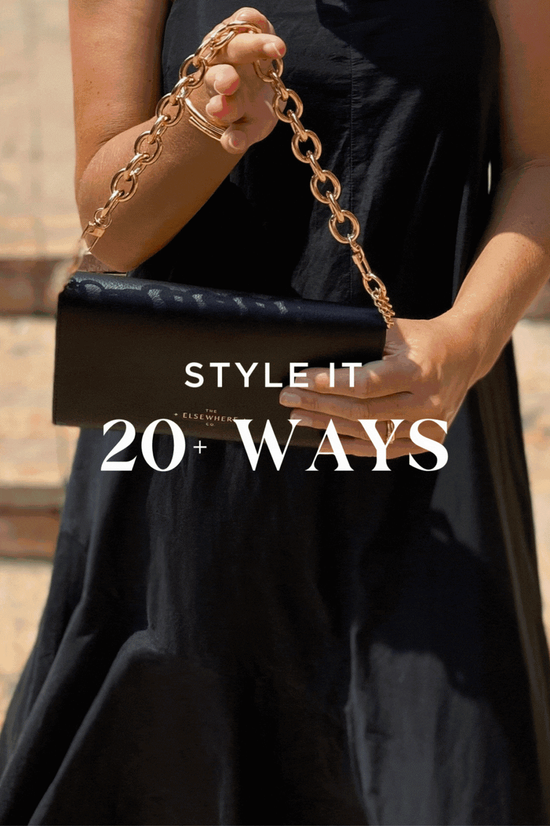 Leather Women's Crossbody Travel Wallet Nightfall Black Styled 20+ Ways