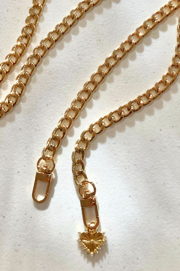 The Goldie Curb Chain Belt