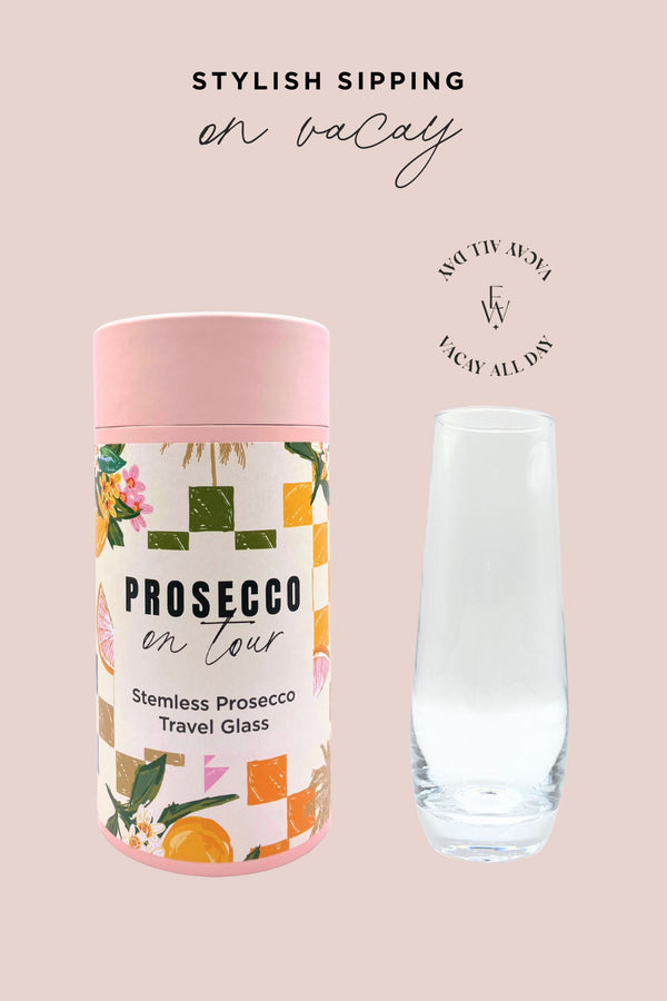 Stemless Prosecco Travel Glass