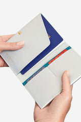 Leather Passport Cover Set - Faraway Silver