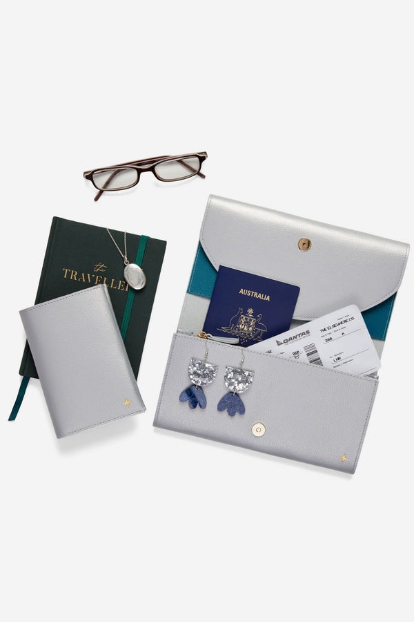 The Essentials Travel Wallet Set - Faraway Silver
