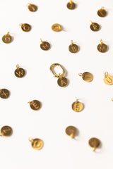 Gold Initial Bag Charms